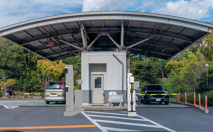 駐車場のゲートのイメージ画像